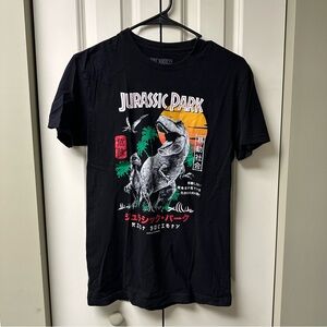 Riot Society Black Jurassic Park Graphic Tee - Small 100% Cotton